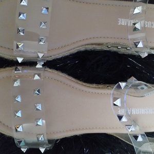 Cushionaire brand size 9M clear sandals